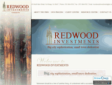 Tablet Screenshot of myredwoodinvestments.com